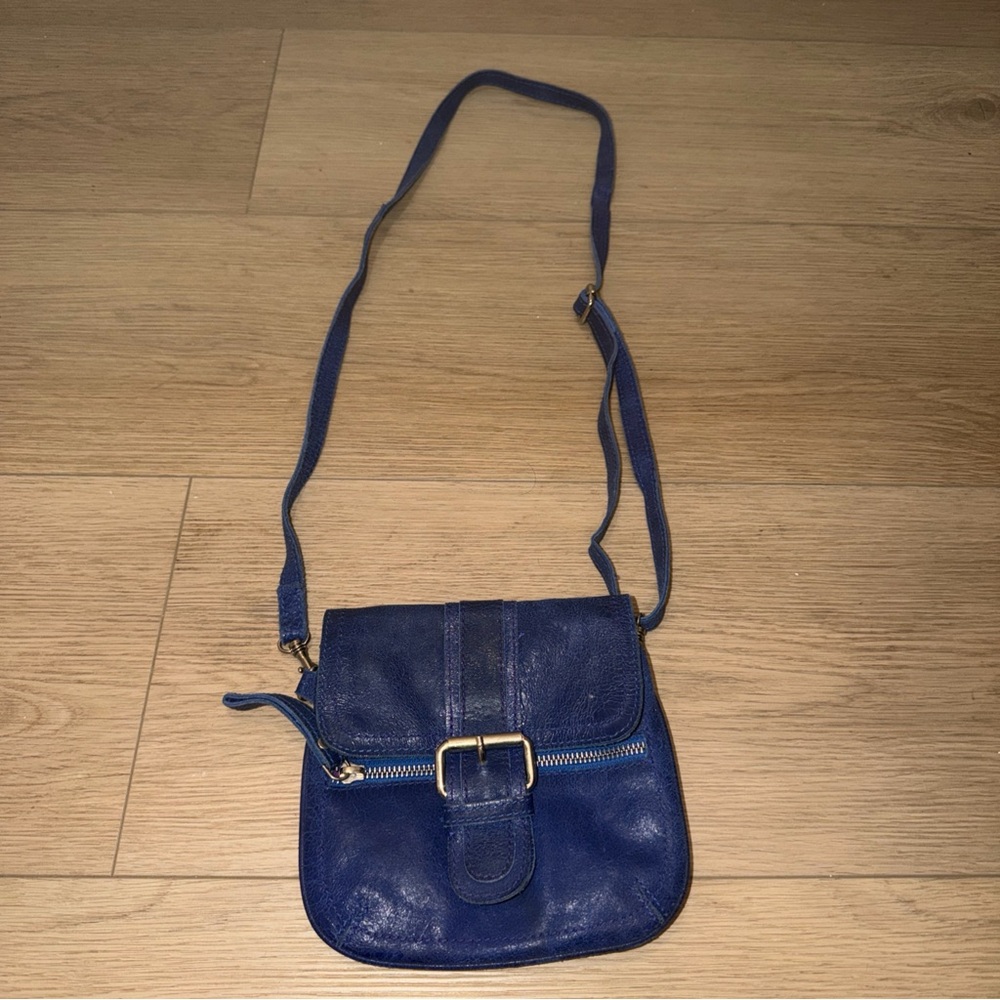 Tano Handbags Blue Leather Small Crossbody